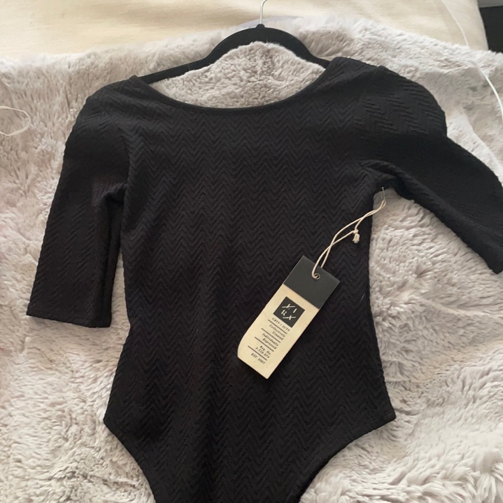Black small leotard